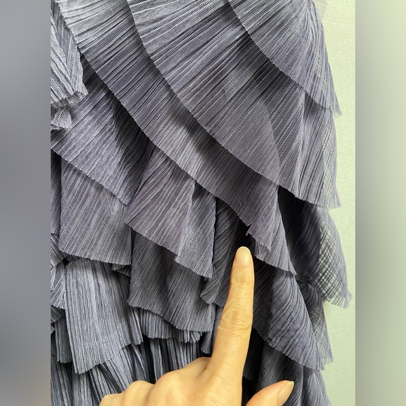 BCBG Maxazria Purple Strapless Prom Formal Dress Sz 12 - Picture 14 of 15